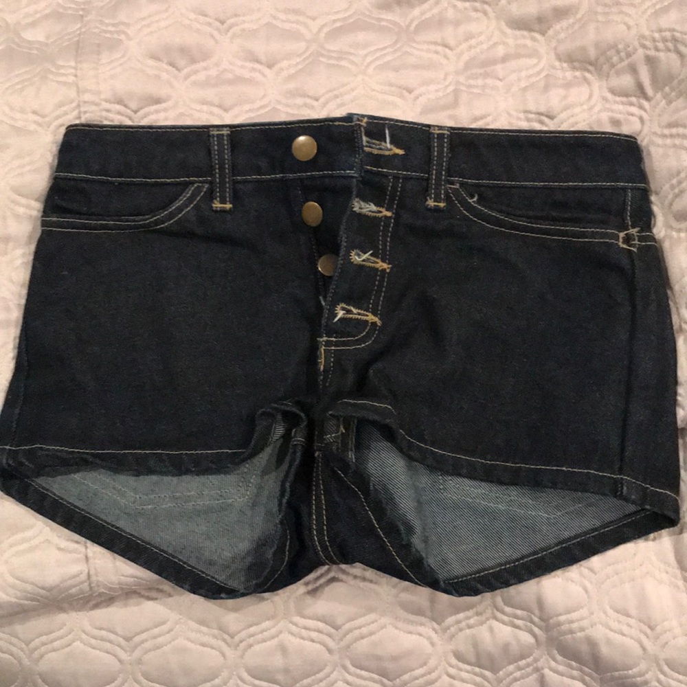 American apparel jean shorts